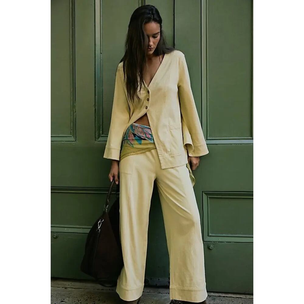 Free People Strada Pant Set, Happy Hopes, NWT, size S